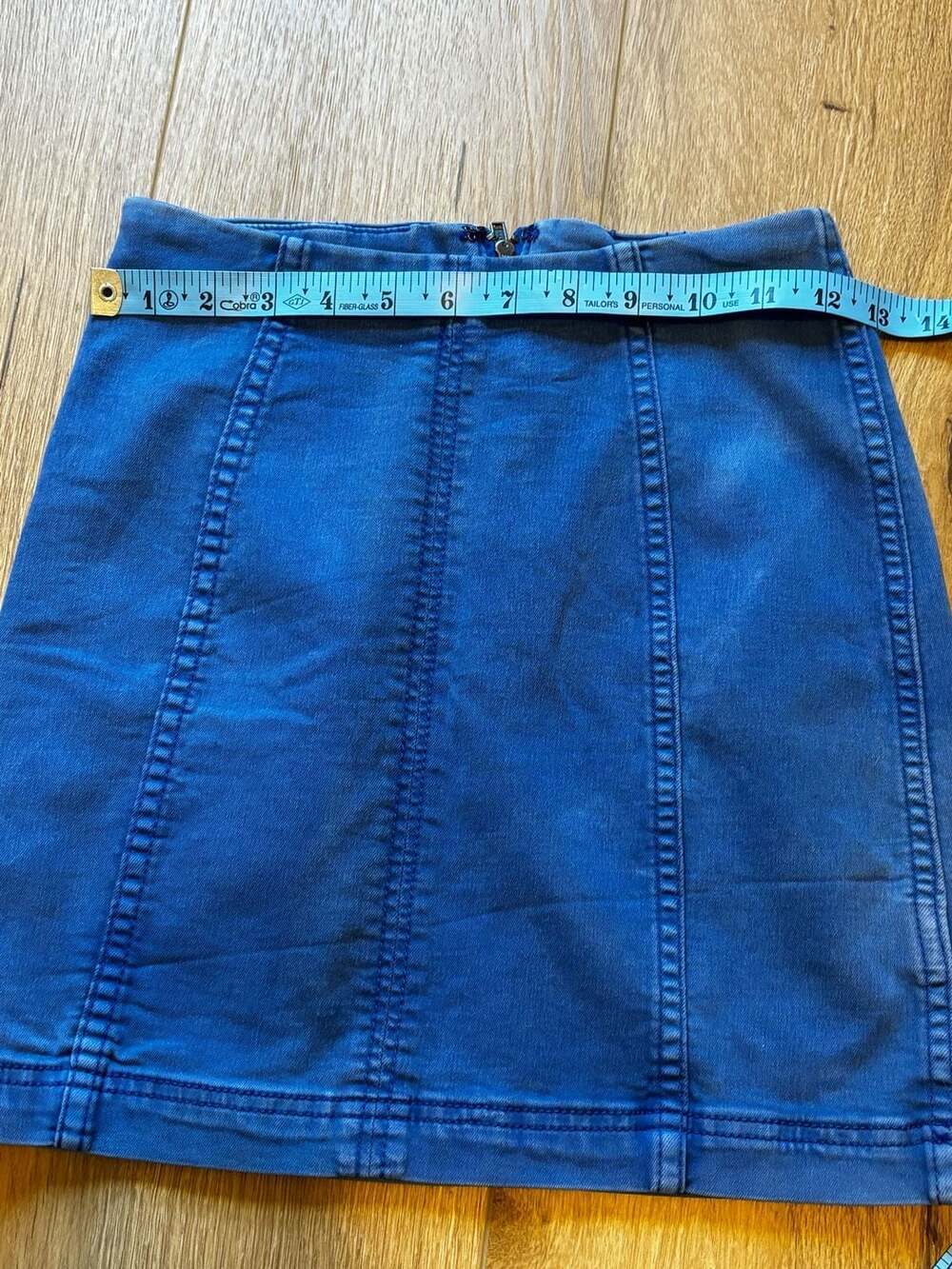 Free People Denim Mini Skirt Size 0 - Picture 2 of 6